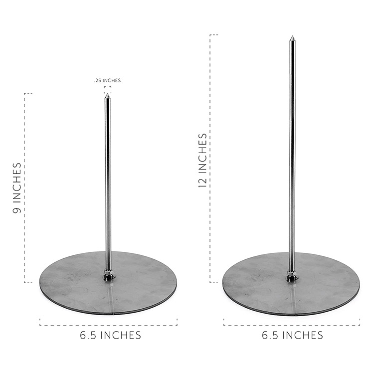 Stainless Steel Chicken Rack Grill Holder Vertical Shawarma Kebab Gyros Skewer Hack