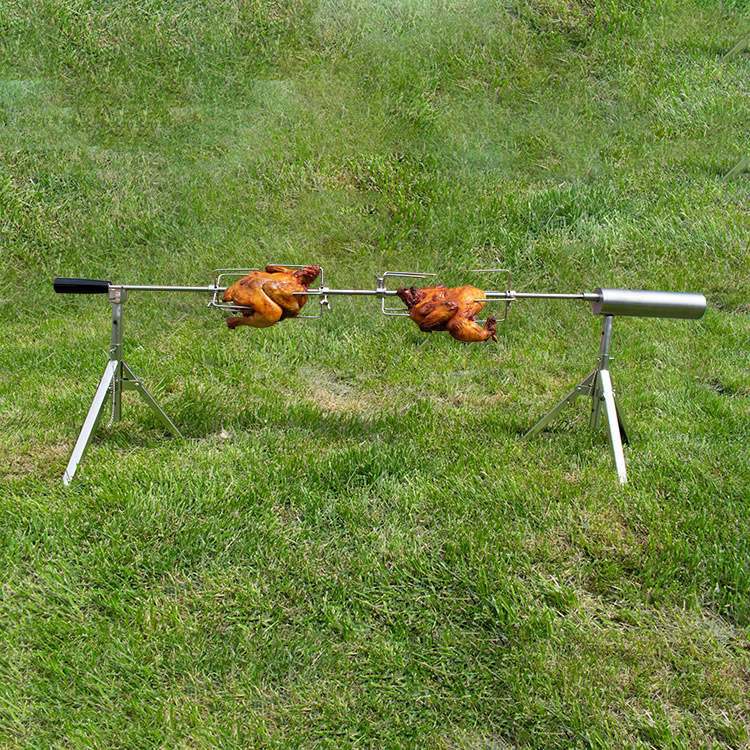 Stainless Steel Rotisserie Grill Kit Heavy Duty for Pig Rotisserie Hog